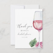 ヴァウチャー ヴィノ ビフォー ヴォウズ ブライダル シャワー サンキューカード (正面)