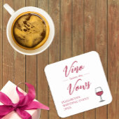 ヴァウ・ビフォア・ザ・ヴァウ  ブライダルシャワー/バチェロレッテ スクエアペーパーコースター