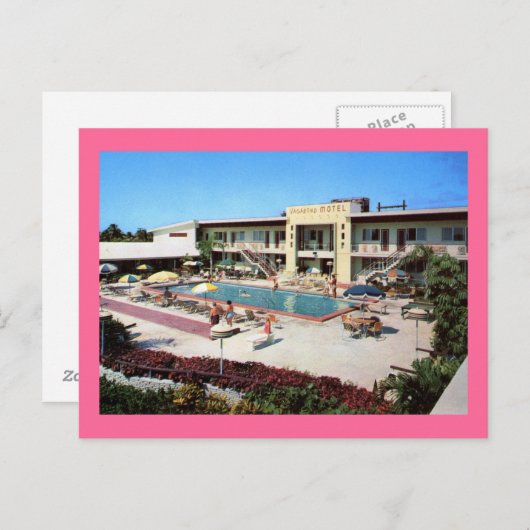 ヴァガボンドモーテル,マイアミ,フロリダ ポストカード (正面/裏面)