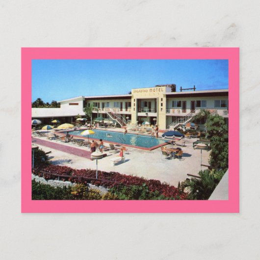ヴァガボンドモーテル,マイアミ,フロリダ ポストカード (正面)