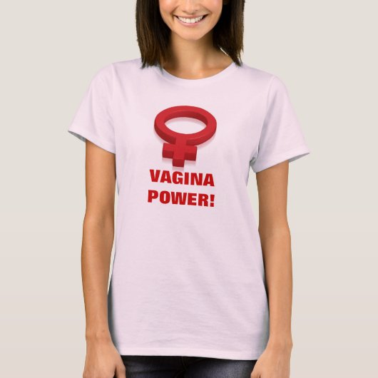 ヴァギナの力! Tシャツ (正面)