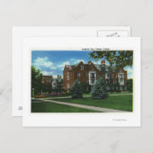 ヴァサール大学ホッセリン・ホールの外観 ポストカード (正面/裏面)