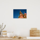 ヴァシリイ・クレムリ賛美ン |モスクワ、ロシア ポスター (キッチン)