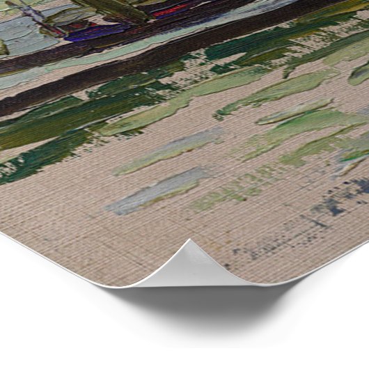 ヴァシリーカンディンスキー魚釣りボーツセストリポスター ポスター (角)