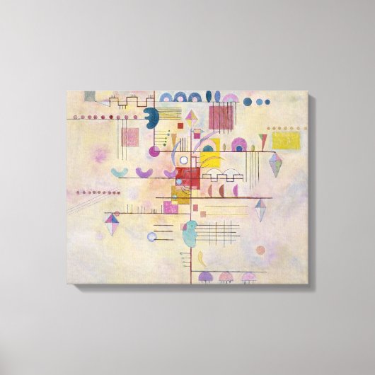 ヴァシリーカンディンスキー-優雅な上昇 キャンバスプリント (正面)