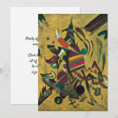 ヴァシリー・カンディンスキーによる点の図, ヴィンテージ表現主義 招待状 (正面/裏面)