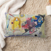 ヴァシリー・カンディンスキーによる黄色、赤、青 ランバークッション (ブランケット)