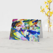 ヴァシリー・カンディンスキーによる『雨の風景』 カード (黄色い花)