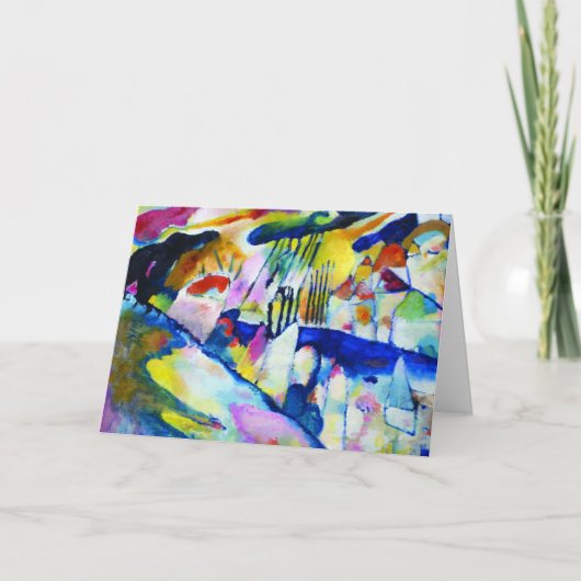 ヴァシリー・カンディンスキーによる『雨の風景』 カード (正面)