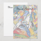 ヴァシリー・カンディンスキー - 組曲II　抽象芸術 招待状 (正面/裏面)