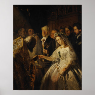 ヴァシリー・プキレフによる不平等結婚(1862) ポスター