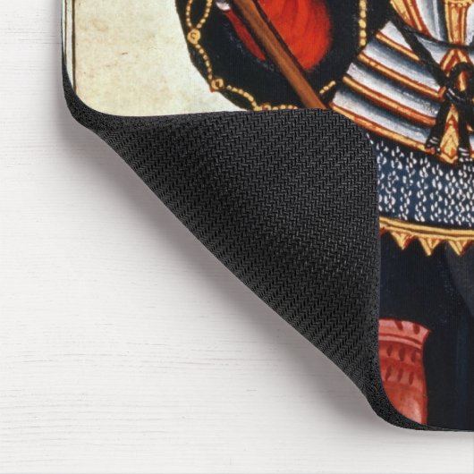 ヴァスコ・ダ・ガマのイラストレーション マウスパッド (コーナー)