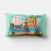 ヴァスコ・ダ・ガマは枕をからかいます ランバークッション (裏面)