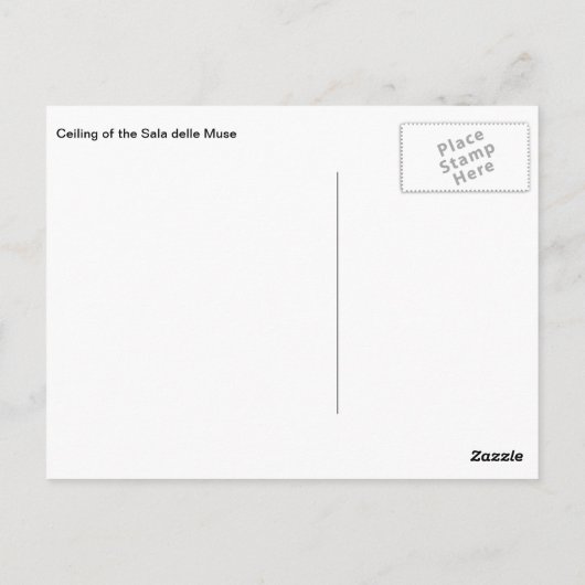 ヴァチカン美術館のミューズの間 ポストカード (裏面)