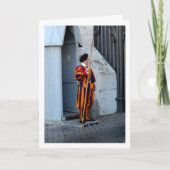 ヴァチカン・スイス人衛兵の歩哨 カード (正面)