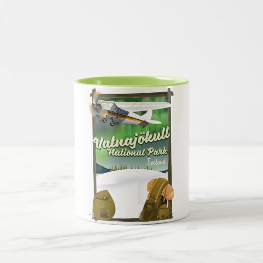 ヴァトナヨクル国立公園アイスランド ツートーンマグカップ (中央)