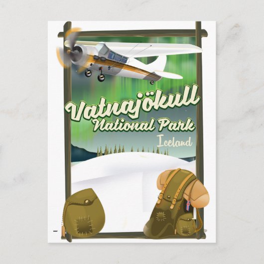 ヴァトナヨクル国立公園アイスランド ポストカード (正面)