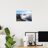 ヴァトナヨークルル国立公園のデッティフォス滝 - アイスランド ポスター (ホームオフィス)