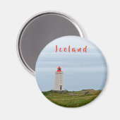 ヴァトンスネス半島の灯台 - アイスランド マグネット (正面/裏面)