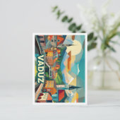 ヴァドゥーズリヒテンシュタイン旅行芸術的カラフル ポストカード (スタンド正面)