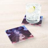 ヴァニタスジャンヌコースターバイカミさま ガラスコースター (アングル)