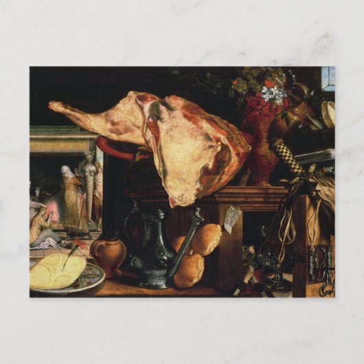 ヴァニタス静物画 , 1552 ポストカード (正面)