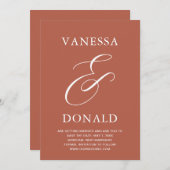 ヴァネサテラコタモダン結婚ズ セーブザデート (正面/裏面)