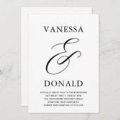 ヴァネサモダン結婚ズ 招待状 (正面/裏面)