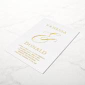 ヴァネサモダン結婚ズ 箔招待状 (回転した状態)