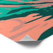 ヴァノワーズナショナルパークフランスヴィンテージ ポスター (角)