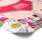 ヴァバヴァウォンブモアセルフラブプリント ポスター (角)