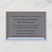 ヴァリエンシャーエレガントプロフェッショナル 名刺 (裏面)