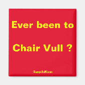 ヴァルの椅子に行ったことある？磁石 マグネット (正面)