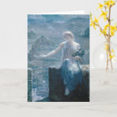 ヴァルキリーの追悼会，エドワード・ロバート・ヒューズ， 1906 カード (黄色い花)