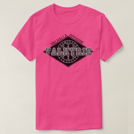 ヴァルキリーバイキングバーシティスタイル Tシャツ (デザイン正面)
