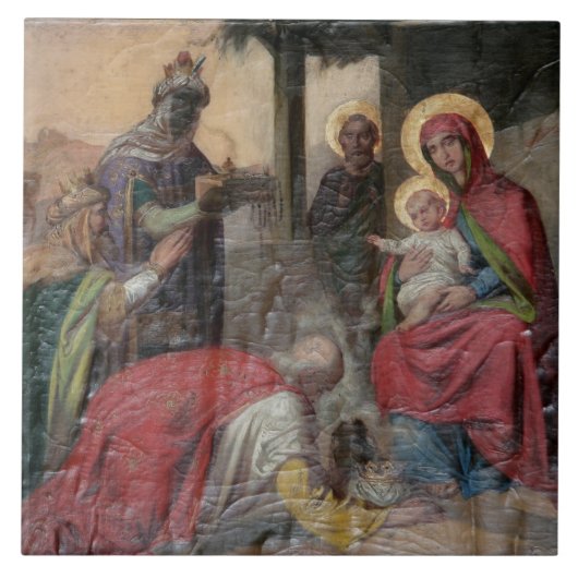 ヴァルジェボ教会のセルビア正教会の金石碑。- タイル (正面)