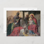 ヴァルジェボ教会のセルビア正教会の金石碑。- ポストカード (正面/裏面)