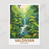 ヴァルディヴァンレインフォレストイラストレーション旅行 ポストカード (正面)