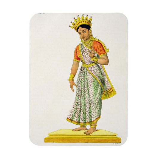 ヴァルナのカリカ妻、C. de Motte彫り(17) マグネット (縦)