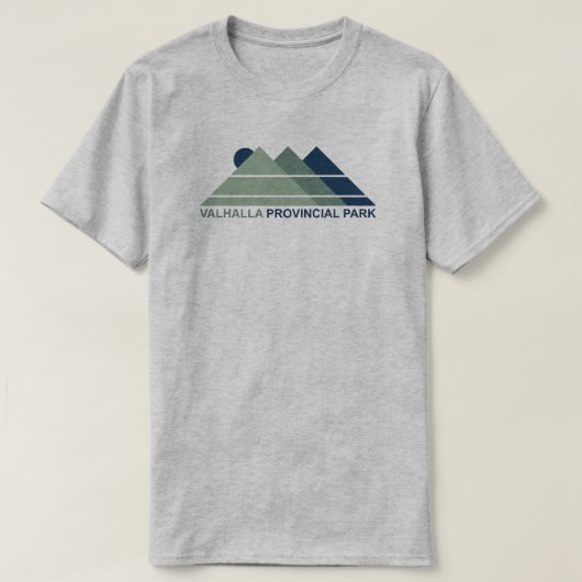 ヴァルハラ州立公園の山の太陽 Tシャツ (デザイン正面)