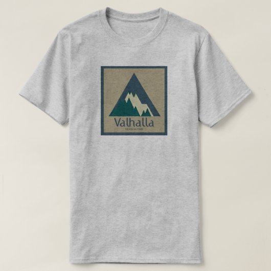 ヴァルハラ州立公園の田舎風 Tシャツ (デザイン正面)