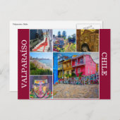 ヴァルパライソのシーン ポストカード (正面/裏面)