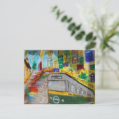 ヴァルパライソの舟状芸術 ポストカード (スタンド正面)