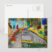 ヴァルパライソの舟状芸術 ポストカード (正面/裏面)