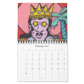 ヴァルパライソ通りアート2025スモール カレンダー (2月 2027)