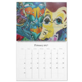 ヴァルパライソ通りアート2026ラージ カレンダー (2月 2027)