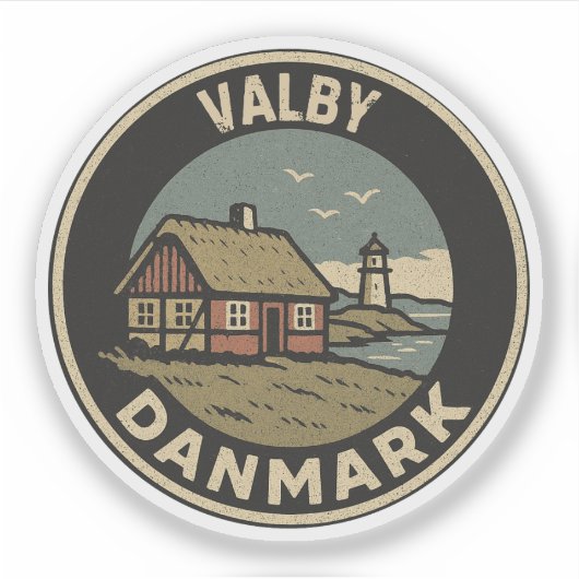 ヴァルビー デンマーク Danmark  シール (正面)