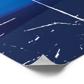 ヴァル・ディゼール・スキー・ヴィンテージ旅行ポスター ポスター (角)