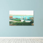 ヴァレジョウォーターフロントとマーレアイスランの空中景色 キャンバスプリント (インサイチュ (ウッドフロア))