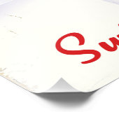 ヴァレスイスヴィンテージスタイルスキーポスター フォトプリント            (角)